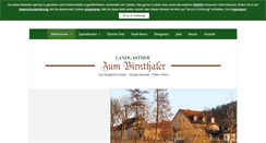 Desktop Screenshot of landgasthof-birnthaler.de